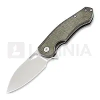 GiantMouse Couteau pliant ACE Biblio Ti, Green Micarta Lamnia Exclusive