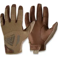 Direct Action Gants Hard M, Leather, Coyote Brown
