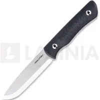 RealSteel Couteau Bushcraft Plus II Scandi, Black G-10, Satin