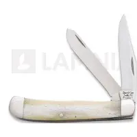 Bear & Son Couteau pliant Trapper White Smooth Bone