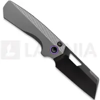 Vosteed Couteau pliant Nip-L - Blackwash - Left-Handed, Titanium,, gris