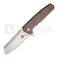Komoran Couteau pliant Linerlock Red Carbon Fiber