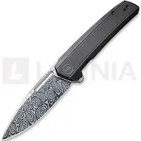 We Knife Couteau pliant Speedster, Heimskringla damasteel