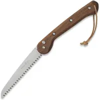 Woxna Scie Ljusnan 180 mm + Alfta leather sheath, cognac
