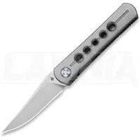 Kizer Cutlery Couteau pliant Feist 2 X Series Clip Point, Gray Titanium, Stonewash