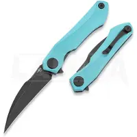 Bestech Couteau pliant Ivy - Blackwash - G10, light blue