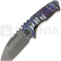 Medford Couteau pliant Micro T Magnacut Acid Distressed Tanto, Flame