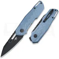 Bestech Couteau pliant Toddler - Blackwash - G10, bleu