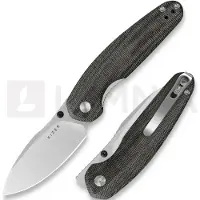 Kizer Cutlery Couteau pliant Meteora Nitro-V, Black Micarta