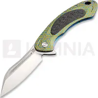 Artisan Couteau pliant Eterno Framelock CPM S35VN, gold/blue
