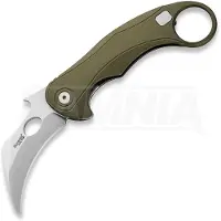 Lionsteel Couteau pliant L.E.One MID - Stonewashed, vert