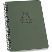 Rite in the rain Side Spiral Notebook Green