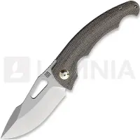 Artisan Cutlery Couteau pliant Xcellerator, Stonewashed, OD Green Micarta