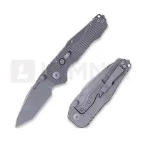 RealSteel Couteau pliant Evolution Tanto, Grey Stonewash, Titanium
