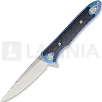 Artisan Cutlery Couteau pliant Shark Framelock CPM S35VN Small, bleu