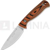 Kizer Cutlery Couteau Evenki 2, Orange/Black G-10, Stonewashed