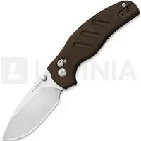 Kizer Cutlery Couteau pliant C01C 2.9 CD Nitro-V, Brown Norplex UltreX, Satin