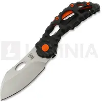 Olamic cutlery Couteau pliant Busker M390 Largo, Volcanic Carving & Funky Holes