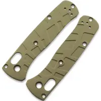 Lex Custom International Handle scales Benchmade Mini Bugout - Turtle Green Gold
