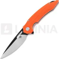 Bestech Couteau pliant Ornetta - Blackwash + Satin - G10, orange