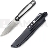 RealSteel Couteau Dex Apex, Carbon Fiber & White G-10, Satin