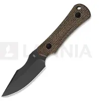Kizer Cutlery Bone 1122A1 Matte DLC 3V, Norplex Ultrex Micarta, couteau fixe, Maverick Customs design