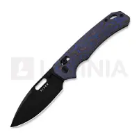Kizer Cutlery Couteau pliant Outposter Nitro-V, Purple Vortex Micarta, Black PVD