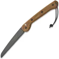 Woxna Scie Hälsing 180 mm + Alfta Leather sheath, noir