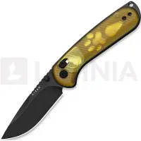 Kizer Cutlery Couteau pliant Buddy II AEB-L, Amber PEI, Black PVD & Stonewash