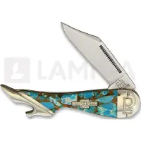 Rough Ryder Leg Knife Amber Turquoise