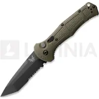 Benchmade Couteau pliant Claymore Tanto, vert, lame à dents