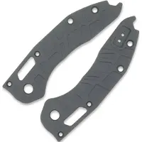 Lex Custom International Handle scales Microtech Stitch Kinetic Slate V2