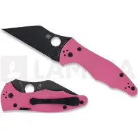 Spyderco Couteau pliant Yojimbo 2 Pink G10 CPM S30V Black Blade SPRINT RUN