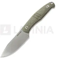 GiantMouse GMF2 Scout Green Canvas Micarta, couteau fixe, Ansø et Voxnaes design