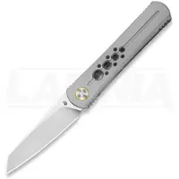 Kizer Cutlery Couteau pliant Feist 2 X Series Reverse Tanto, Gray Titanium, Stonewash