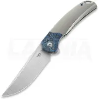 Bestech Couteau pliant Supernova - Satin - Titanium + Zirconium Timascus