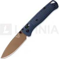 Benchmade Couteau pliant Bugout S30V Flat Earth Cerakote, crater blue grivory