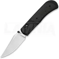 Kizer Cutlery Couteau pliant Tycho M390 Clip Point, Black Ti & Carbon Fiber, Stonewash