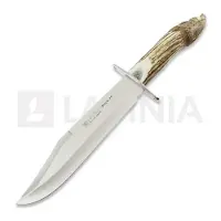 Joker Couteau Bowie 25 Hand Carved Stag, Presentation Case