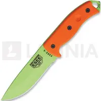 ESEE Couteau de survie Model 5, venom green/orange G10, black kydex sheath