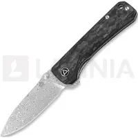 QSP Knife Couteau pliant Hawk, shredded carbon fiber