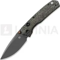 Vosteed Couteau pliant Psyop 299 - Destroyer Gray - Norplex UltreX Micarta, noir