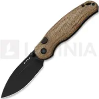 Kizer Cutlery Couteau pliant Phoca BD 14C28N, Brown Norplex UltreX, Black Stonewash
