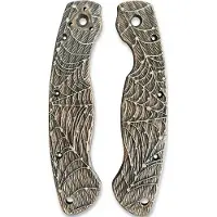 Svechnikov Workshop Handle scales Spyderco Military old build, Spider Web