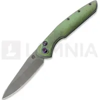 Olamic cutlery Couteau pliant Aura Auto, Rainforest Texwash Titanium