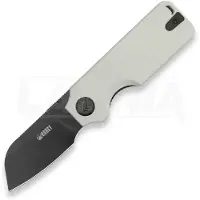 Kubey Couteau pliant Boxer Linerlock Black Blade, white