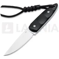 Böker Plus Pollywog 02BP0005 Satin Nitro-V, Black G10, couteau de cou