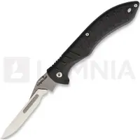 Havalon Couteau pliant Forge Rubber Handle, noir
