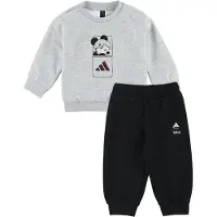 Adidas Survêtement 'Disney Mickey Mouse' gris chiné / noir / blanc