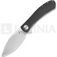 Trollsky Knives Couteau pliant Mandu EVO 14C28N, Black Micarta, Satin